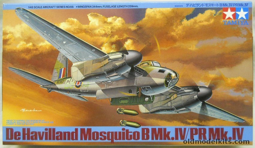 Tamiya 1/48 Mosquito B Mk.IV / PR Mk.IV, 61066-2800 plastic model kit